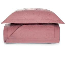 Colcha Solteiro 180 Fios Liss Rosa