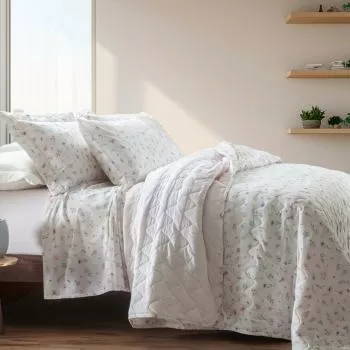 imagem de Colcha Solteiro 180 Fios Mariposy - Kacyumara