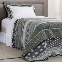 Colcha Solteiro 180 Fios Mosaique Estampada