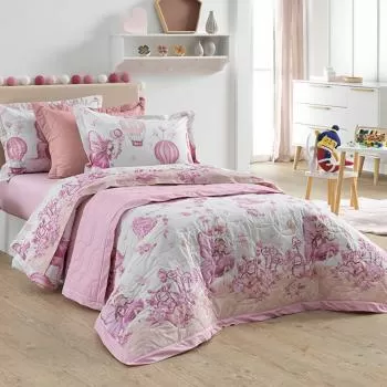 imagem de Colcha Solteiro 180 Fios Segredo das Fadas - Karsten