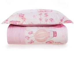 Colcha Solteiro 180 Fios Segredo das Fadas Rosa