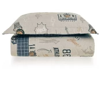 imagem de Colcha Solteiro 200 Fios Basquete - Karsten