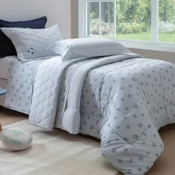 imagem de Colcha Solteiro 200 Fios Football - Kacyumara