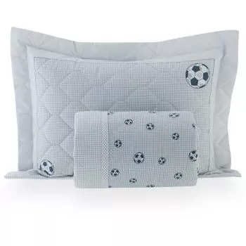 imagem de Colcha Solteiro 200 Fios Football - Kacyumara