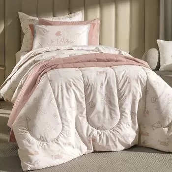 imagem de Colcha Solteiro 200 Fios Jolie - Karsten