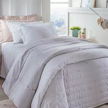 imagem de Colcha Solteiro 200 Fios Mila - Kacyumara