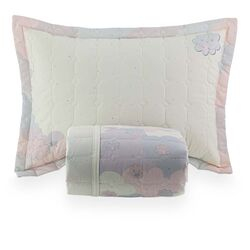 Colcha Solteiro 200 Fios Thayla Estampada Clara