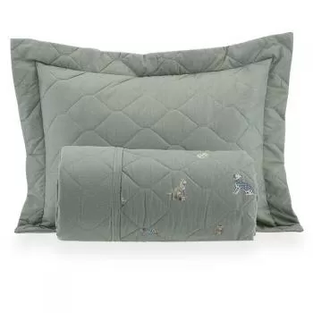 imagem de Colcha Solteiro 200 Fios Toby - Kacyumara