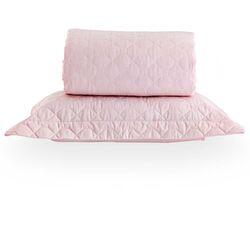 Colcha Solteiro 200 Fios Vida Bela Lisa Rosé/2534