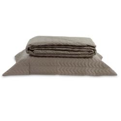 Colcha Solteiro 400 Fios Lisa Kaki Fendi Solteiro
