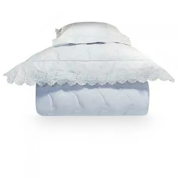 imagem de Colcha Solteiro com Almofada 230 Fios Manuela - Marken Fassi
