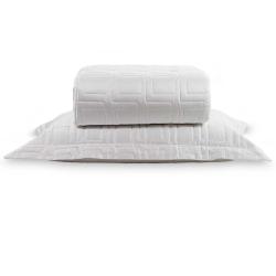 Colcha Solteiro King 300 Fios Constantine Branca