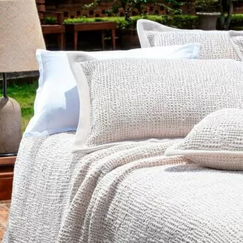 imagem de Colcha Super King Jacquard Favo - Naturalle Fashion