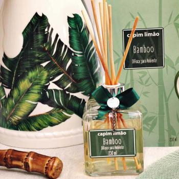imagem de Difusor de Ambiente Bamboo Luxo 250ml - Capim Lim�o