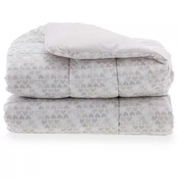 imagem de Edredom Casal 200 Fios Vintage Corações - Kacyumara