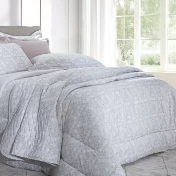 imagem de Edredom Casal 200 Fios Vintage Corações - Kacyumara