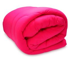 Edredom King Malha Soft Liso Pink/13