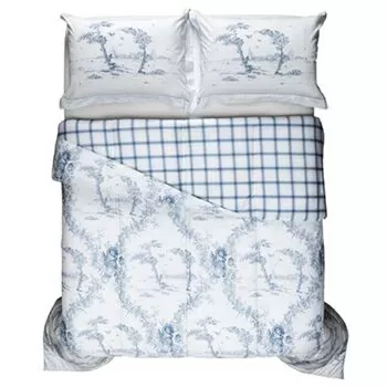 imagem de Edredom Queen com Fronhas 300 Fios Jardim de Toile - Naturalle Fashion