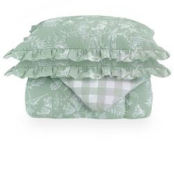 Edredom Queen com Porta-travesseiros 300 Fios Botanikos Verde
