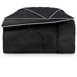 Edredom Queen com Porta-travesseiros 300 Fios Constantine Preto