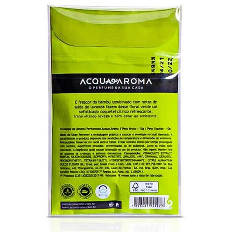 imagem do produto Envelope Perfumado Dia a Dia Bambu Chin�s 12g - Acquaroma