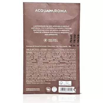 imagem de Envelope Perfumado Dia a Dia Cedro e Noz Moscada 12g - Acquaroma