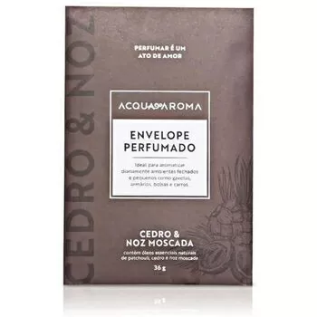 imagem de Envelope Perfumado Dia a Dia Cedro e Noz Moscada 36g - Acquaroma