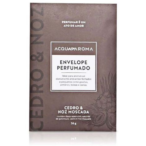 imagem do produto Envelope Perfumado Dia a Dia Cedro e Noz Moscada 36g - Acquaroma