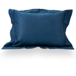 Fronha 30x40cm 300 Fios Cordonê Avulsa  Azul Mediterrâneo