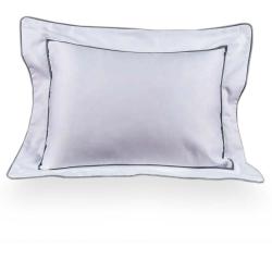 Fronha 30x40cm 400 Fios Duo Filetti Branca/Cinza