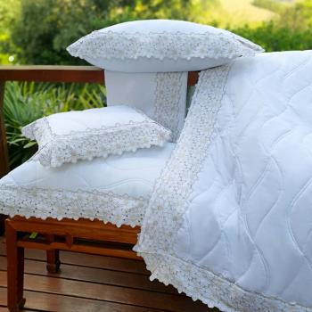 imagem de Fronha 50x70cm 300 Fios Bordada �ris Avulsa - Marken Fassi