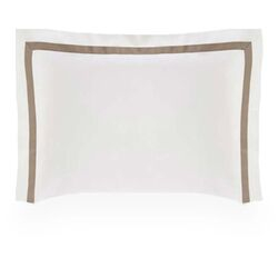 Fronha 50x70cm 300 Fios Vercelli Avulsa Branca/Nocciola