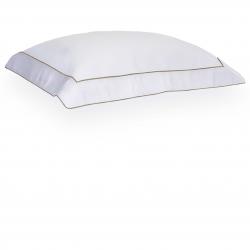 Fronha 50x70cm 400 Fios Duo Filetti Avulsa  Branca/Kaki