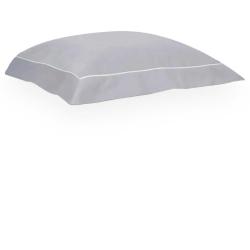 Fronha 50x70cm 400 Fios Duo Filetti Cinza Ártico/Branco