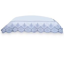 Fronha 50x70cm 400 Fios Fancy Avulsa Branco/Azul