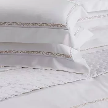 imagem de Fronha 50x70cm 600 Fios Delicat Cadre Avulsa - Plumasul