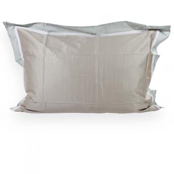 imagem de Fronha 50x70cm 600 Fios Fitada Catran Avulsa - Muguet Home
