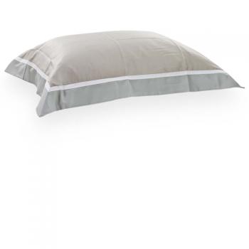 imagem de Fronha 50x70cm 600 Fios Fitada Catran Avulsa - Muguet Home