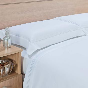 imagem de Fronha 50x70cm 600 Fios Ponto Cheio Lisa Avulsa - Niazitex