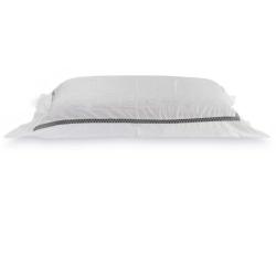Fronha 50x70cm 700 Fios Treviso Branco/Cinza