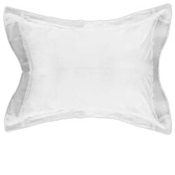 Fronha 50x90cm 1000 Fios Vernon Fitado Branca