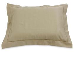 Fronha 50x90cm 220 Fios Festone Reto Lisa Kaki Terra