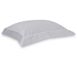 Fronha 50x90cm 400 Fios Ajour Cinza Ártico