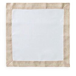 Guardanapo Avulso Quadrado 45x45cm 4561 Branco/Bege