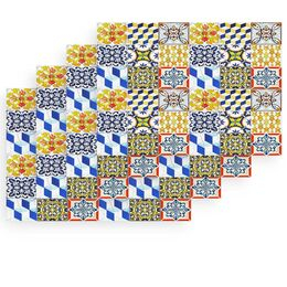 imagem de Jogo Americano 4 peças Retangular 32x47cm Acquablock Piso Colore - Karsten
