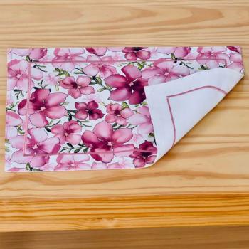 imagem de Jogo Americano com Guardanapos Ponto Cheio Fiori 4 peas - Catran