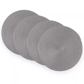 imagem de Jogo Americano Redondo 38cm LG2003 4 peças - Rafimex