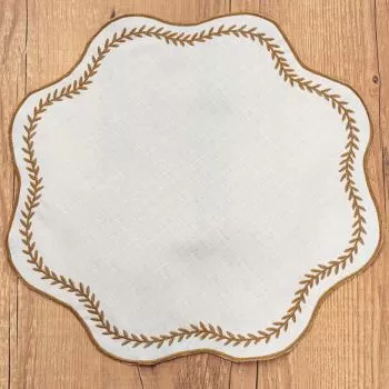 imagem de Jogo Americano Redondo Alecrim 8 peças - Catran