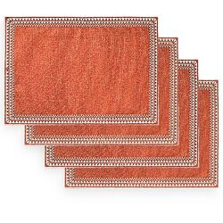 Jogo Americano Retangular 1800 4 peças Terracota