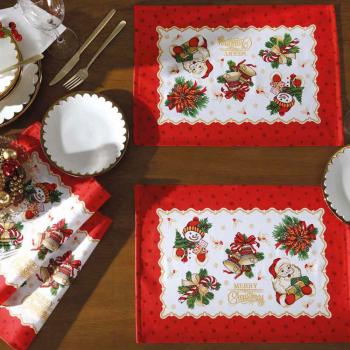 imagem de Jogo Americano Retangular Athenas Natal 111 2 peas - Dohler